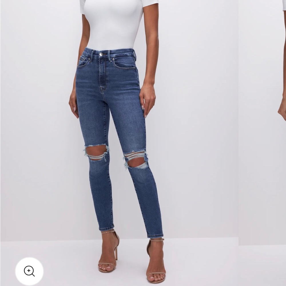 Good American “Always fits good legs” skinny jeans